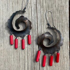 Fiddlehead Earrings by The Noisy Plume